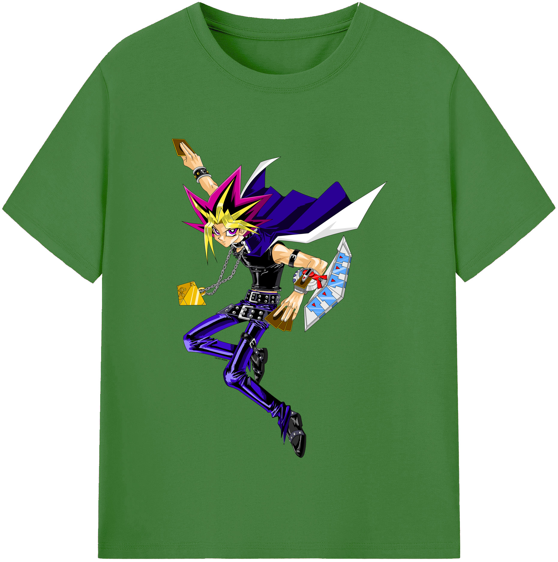 （画像用） 遊☆戯☆王 Yu-Gi-Oh! レディースカジュアルプリントTシャツ（綿100％）